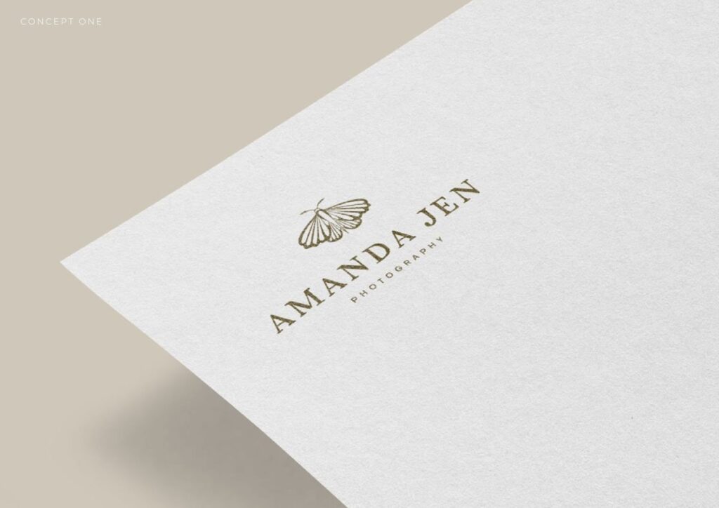 Showing off the logo for Amanda Jen Photography